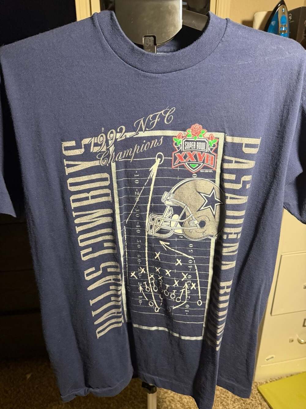 Vintage 1992 Dallas Cowboys NFC Champions Super Bowl  T-Shirt